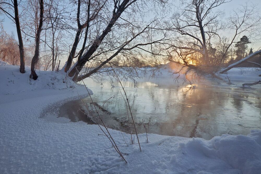 морозное утро на Истре