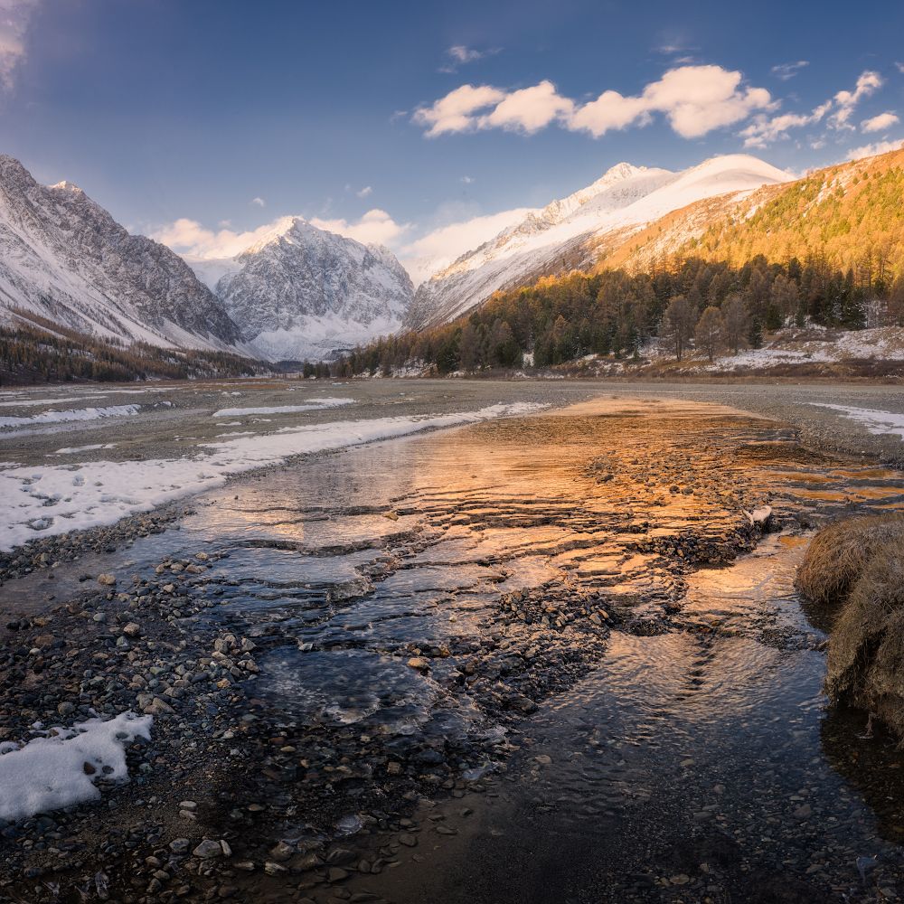 Ручьи ледников Актру