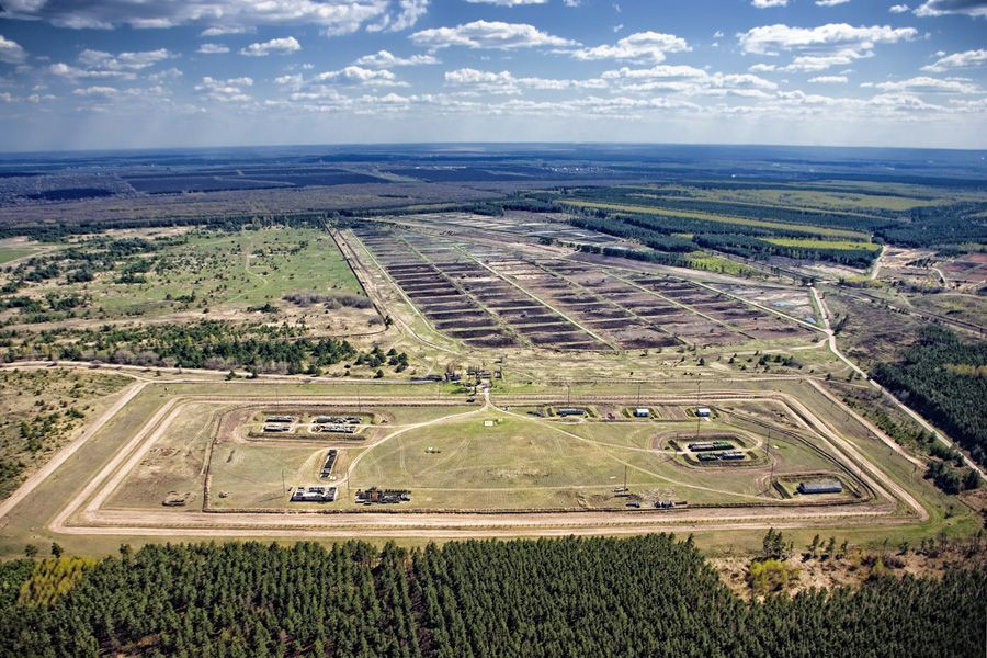 Окрестности Воронежа (высота 1500 метров над землей)