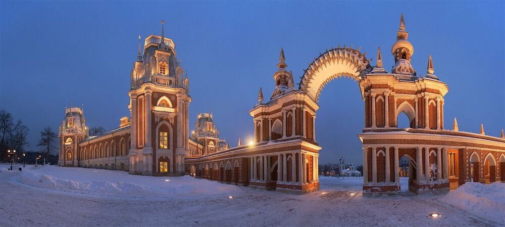 Зимние вечера в Царицыно.