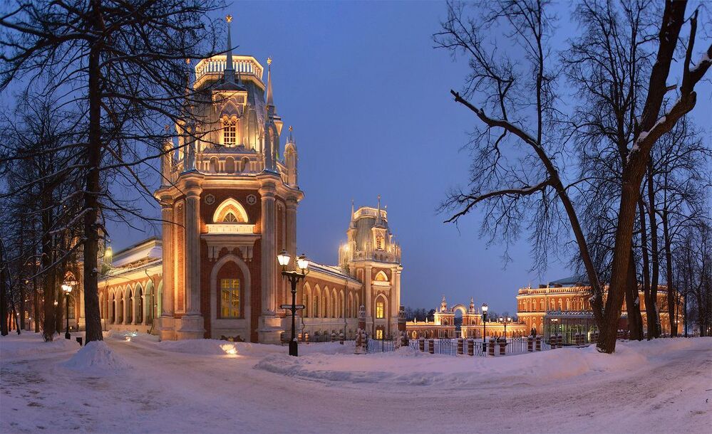 Зимние вечера в Царицыно.