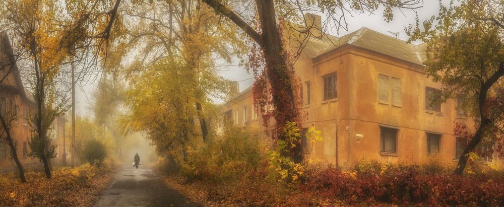 Туманная осень в сталинках