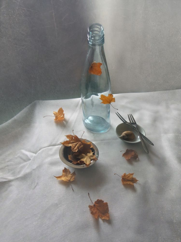 С кленовыми листьями