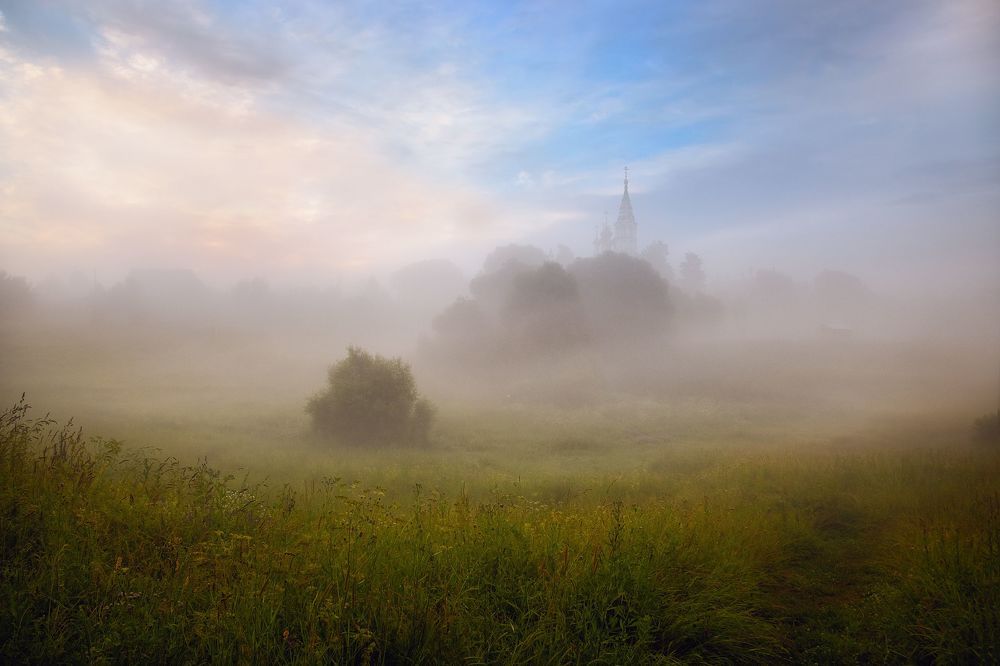 Летнее утро в с. Валищево