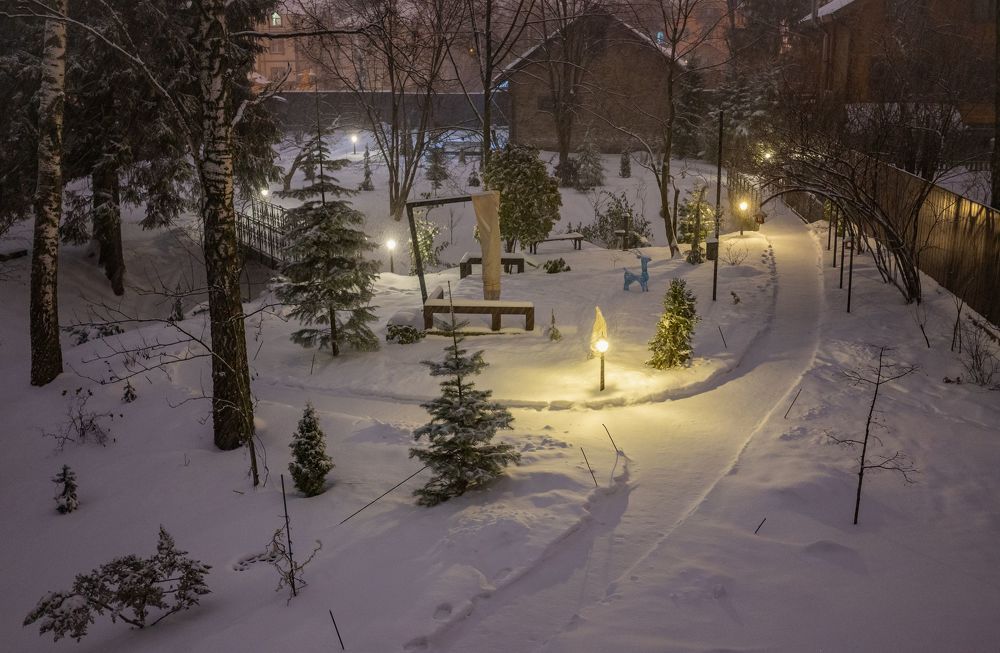 Снежные подмосковные зарисовки