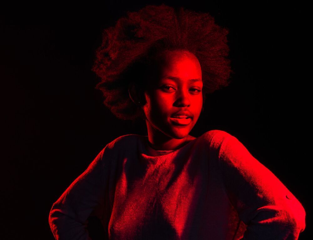 Gabriela in red light