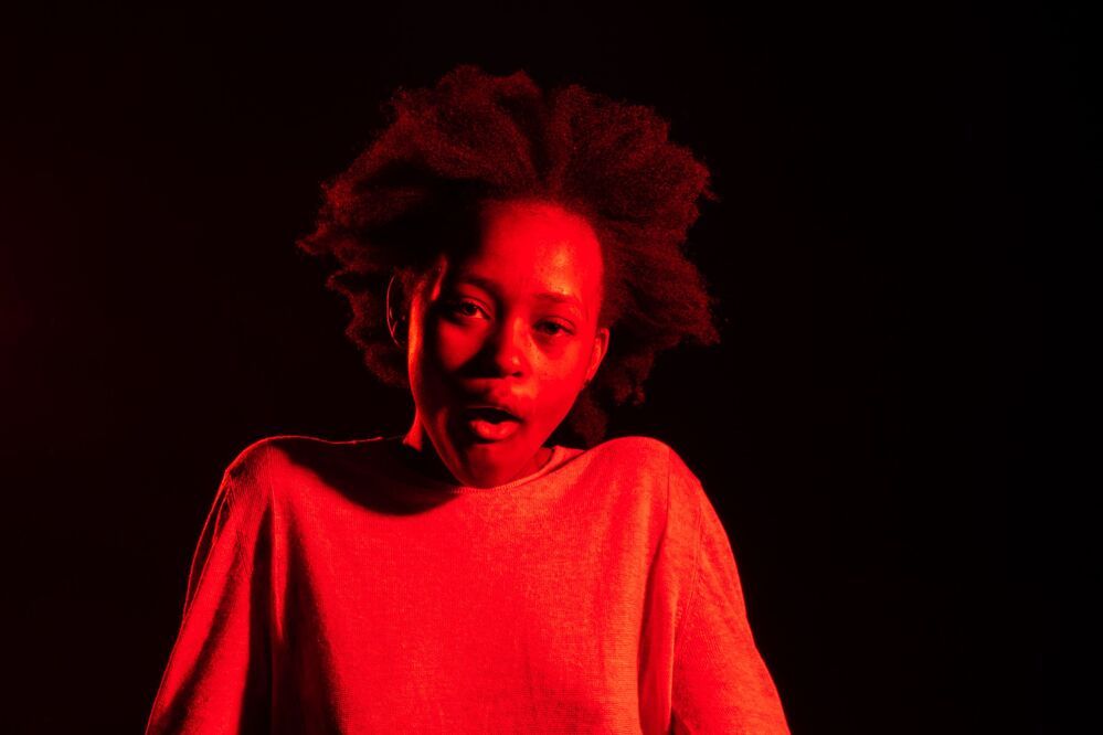 Gabriela in red light