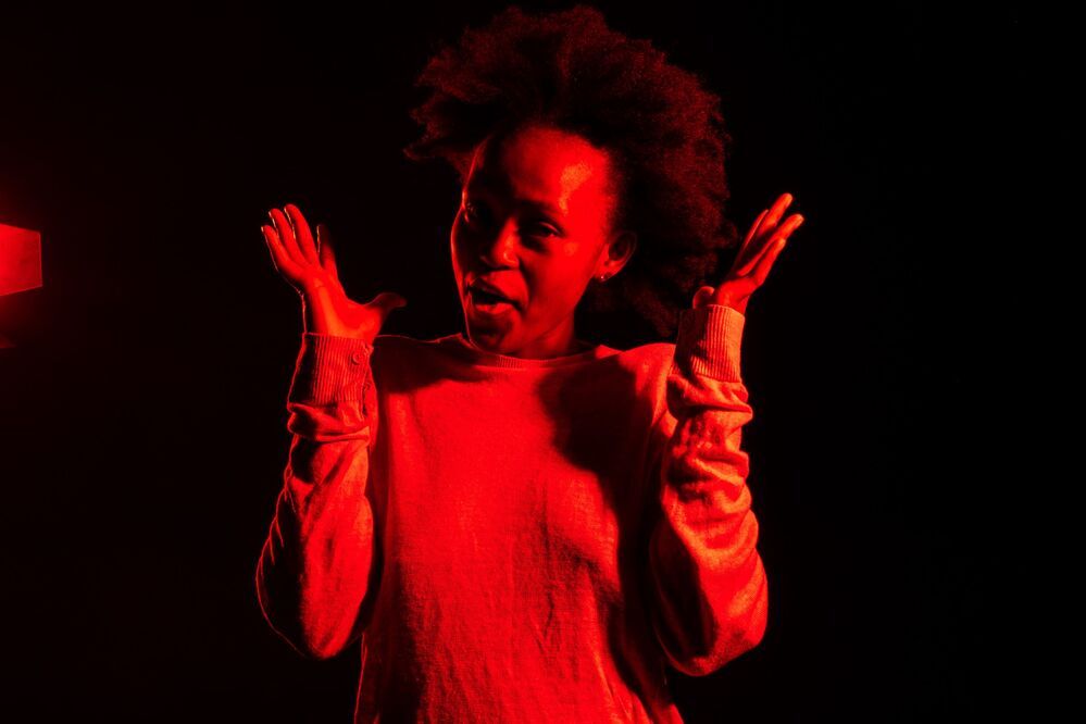 Gabriela in red light