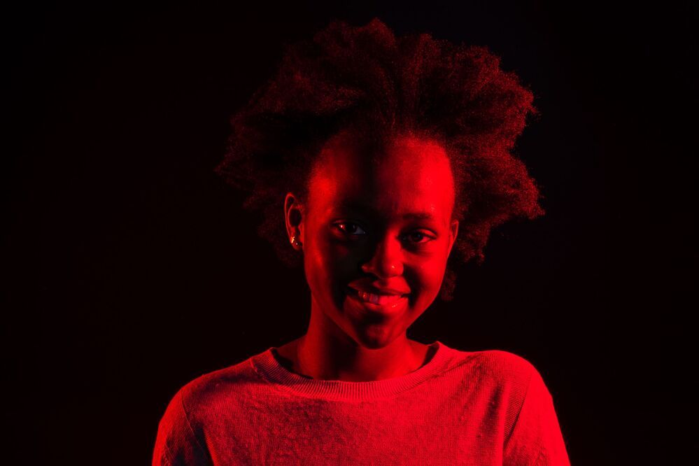 Gabriela in red light