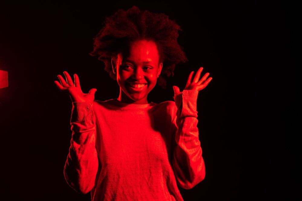 Gabriela in red light