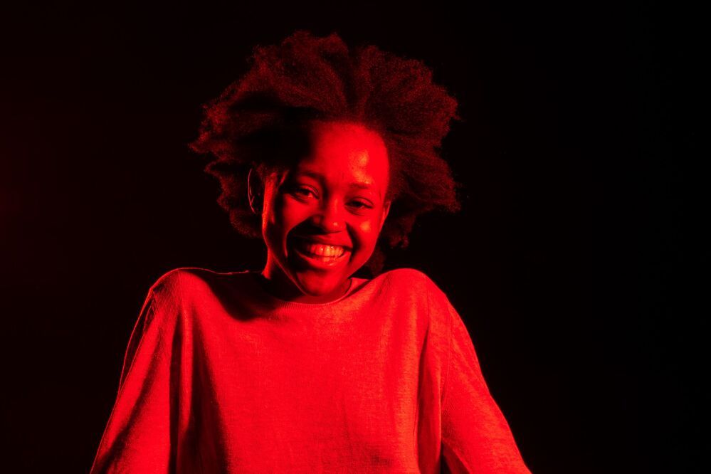 Gabriela in red light