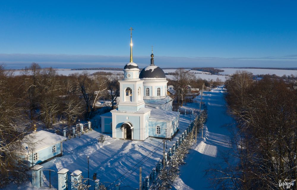 Одоевский район, Сомово. Церковь Покрова Богородицы.