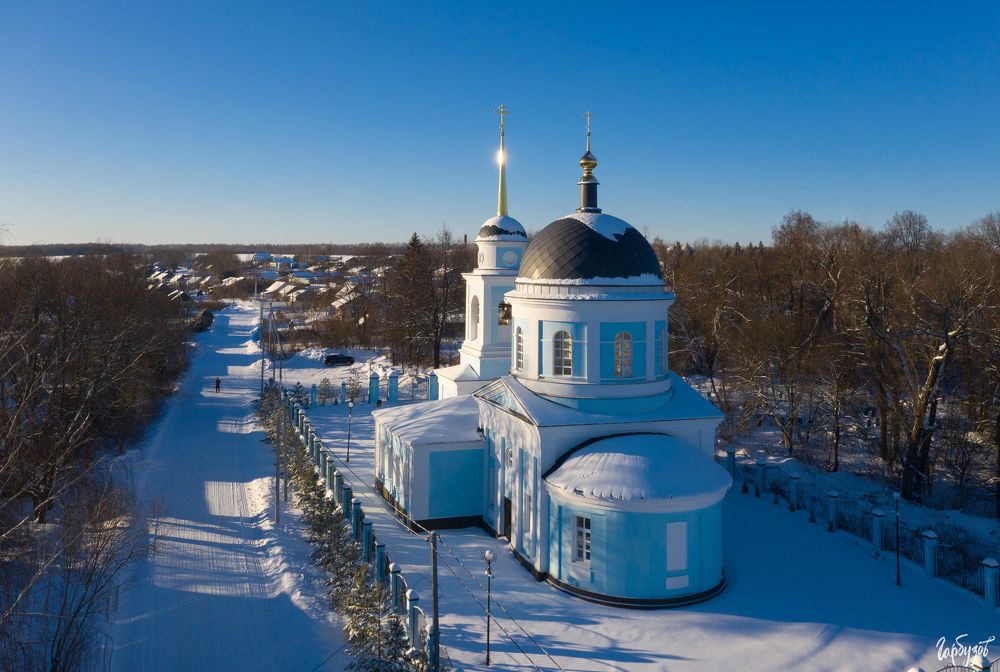 Одоевский район, Сомово. Церковь Покрова Богородицы.