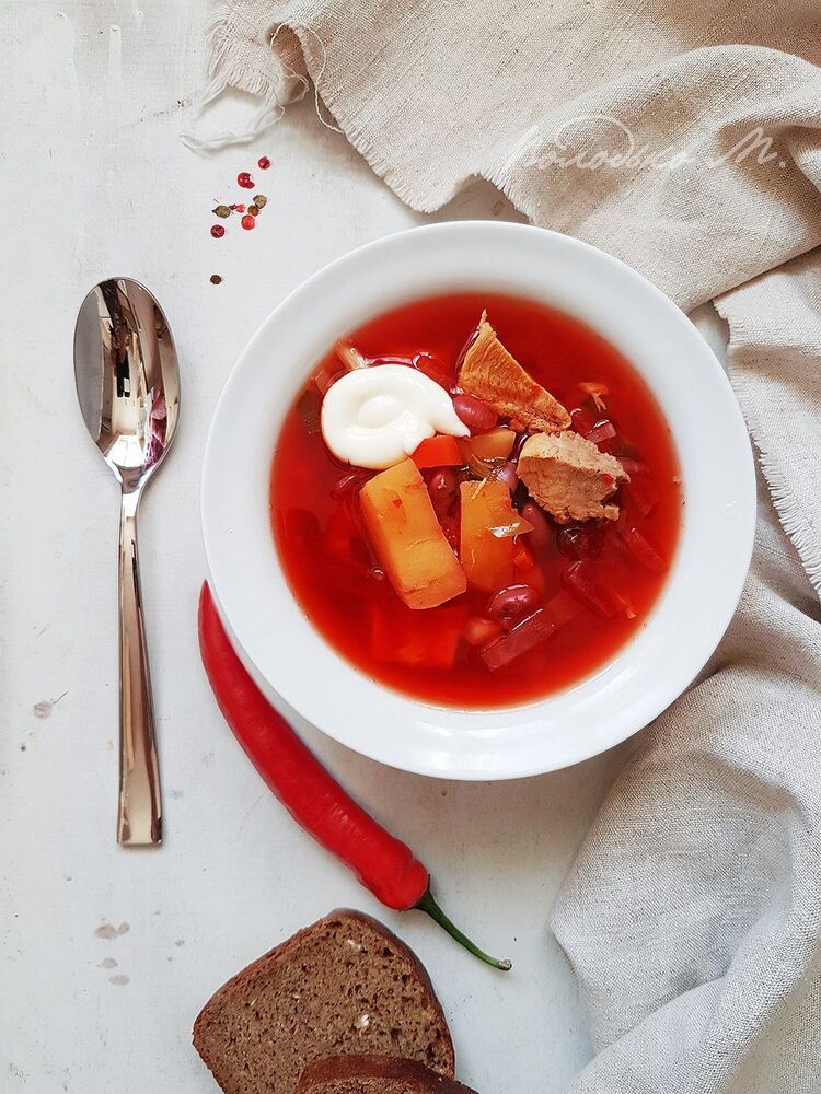 Борщ с мясом