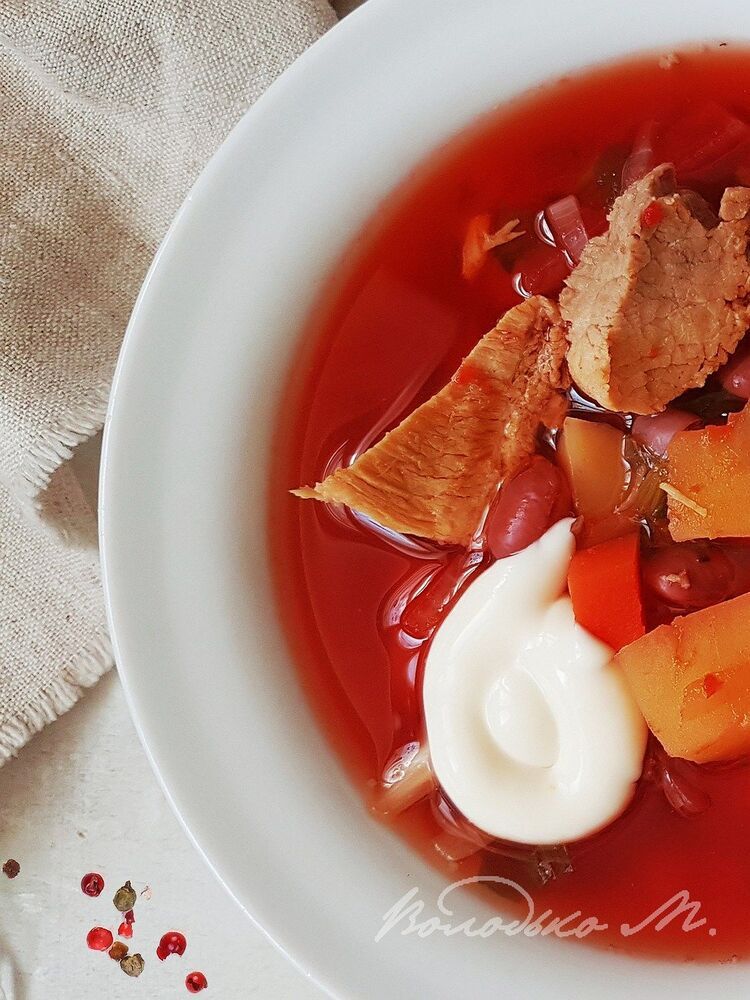 Борщ с мясом