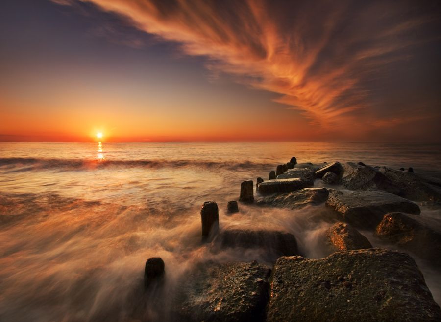 Sunset in Baltic