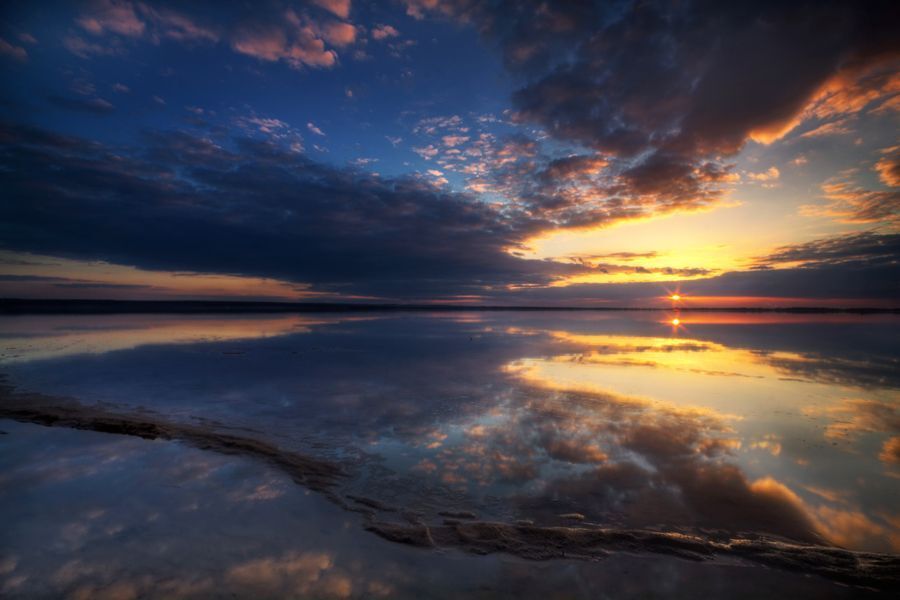 Sunset in Turawa Lake