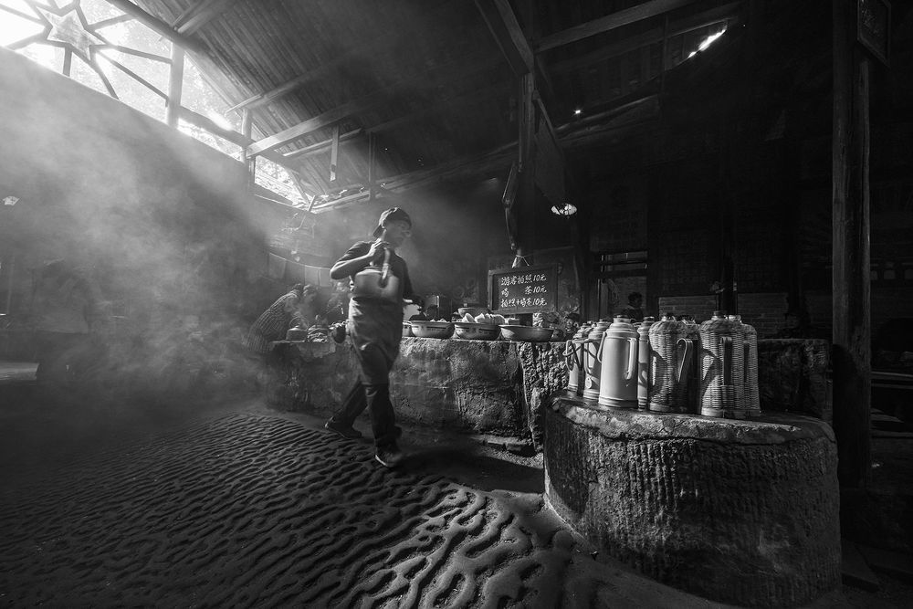 The Old Teahouse in Pengzhen Town, Chengdu