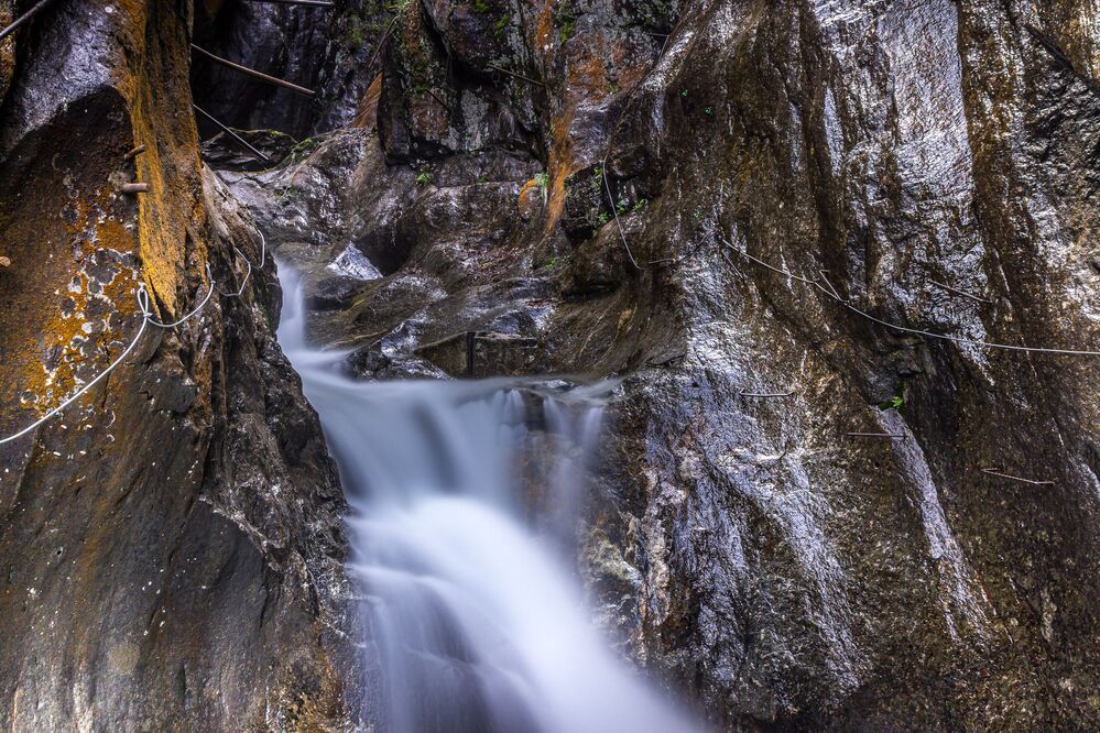 The Georges du Triege waterfall