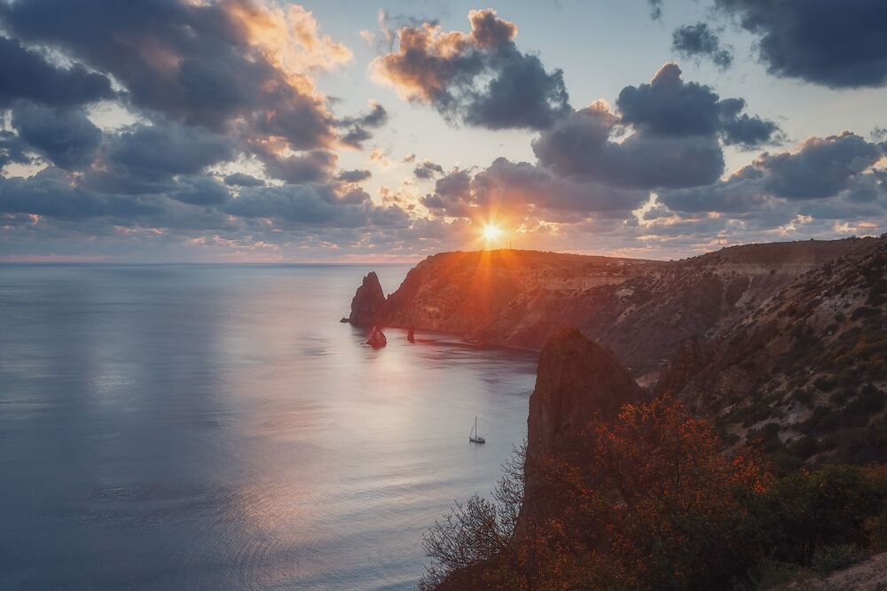 Пляж января.