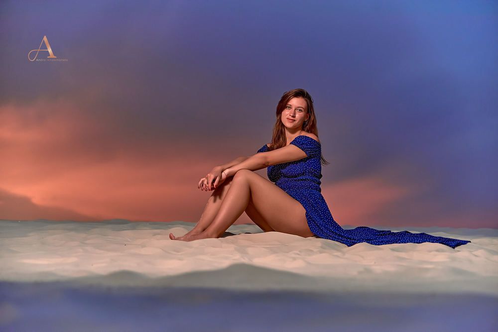 Super woman in the dunes