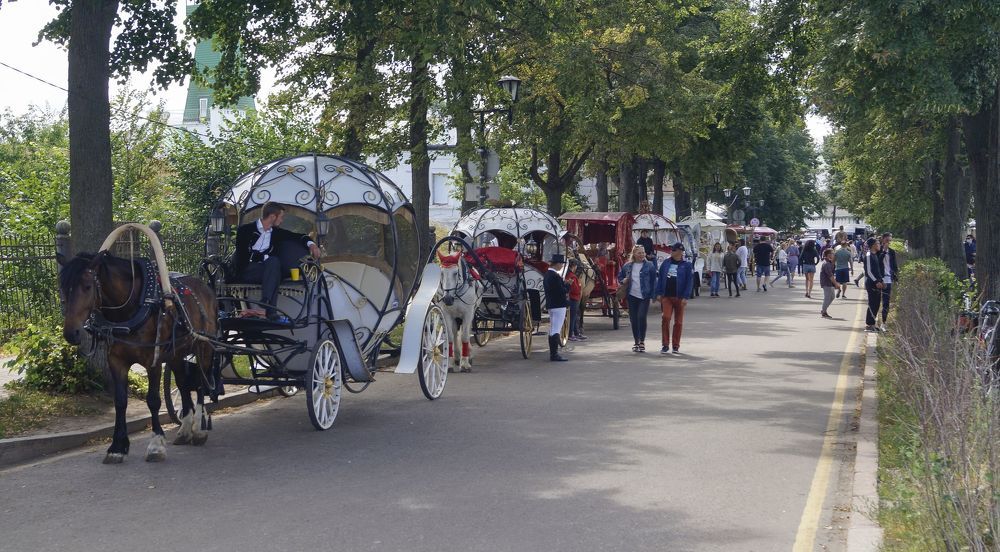Жители города Суздаль