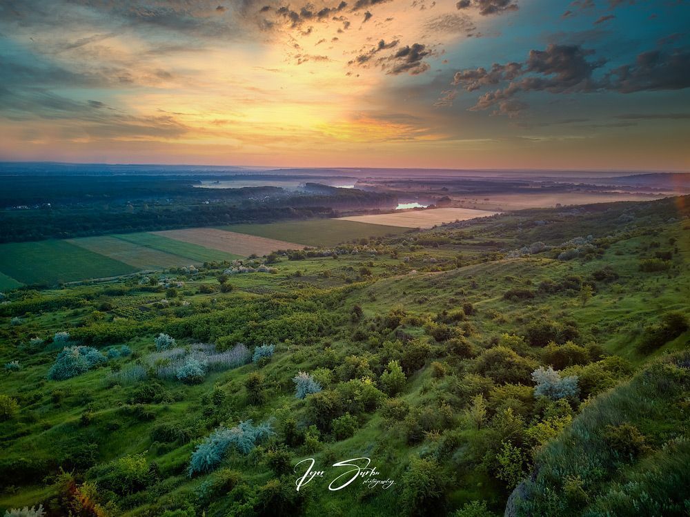 Magestic sunrises over Dniester river II