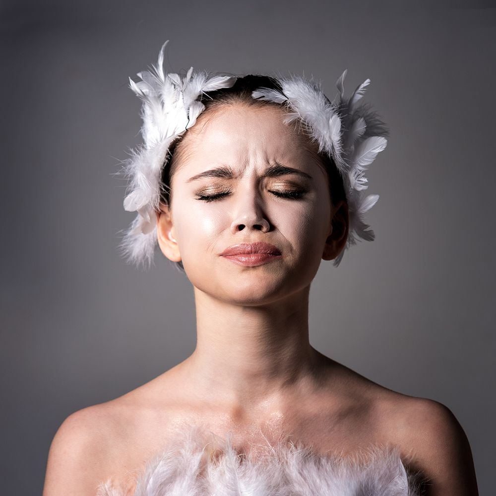 девушка, портрет, милая, cute, portrait, образ, лебедь, балерина