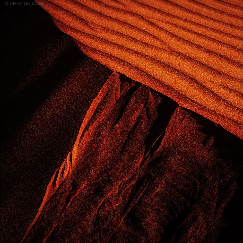 Abstraction. Squared Sahara Desert.