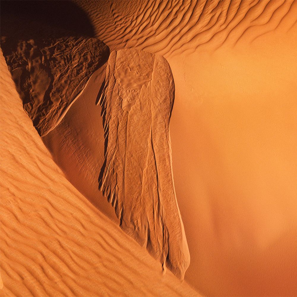 Abstraction. Squared Sahara Desert.