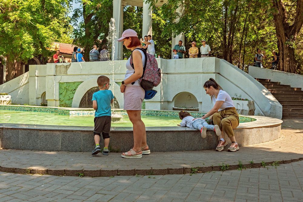 На выставке