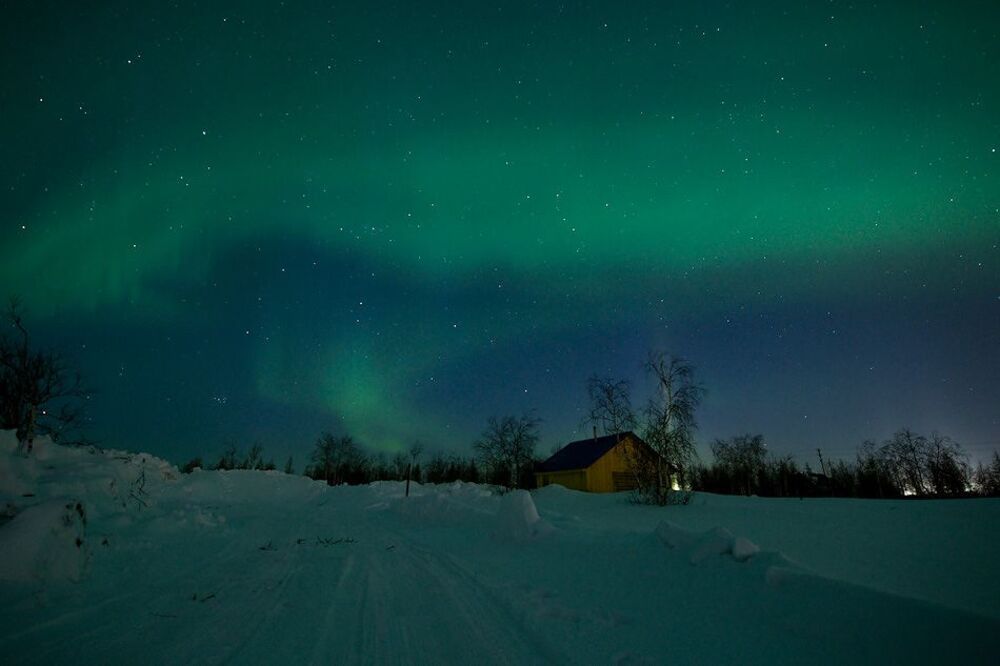 Aurora Borealis (c домиком)