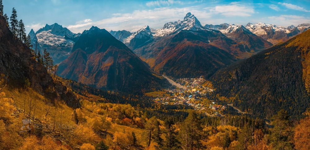 Осень в Домбае