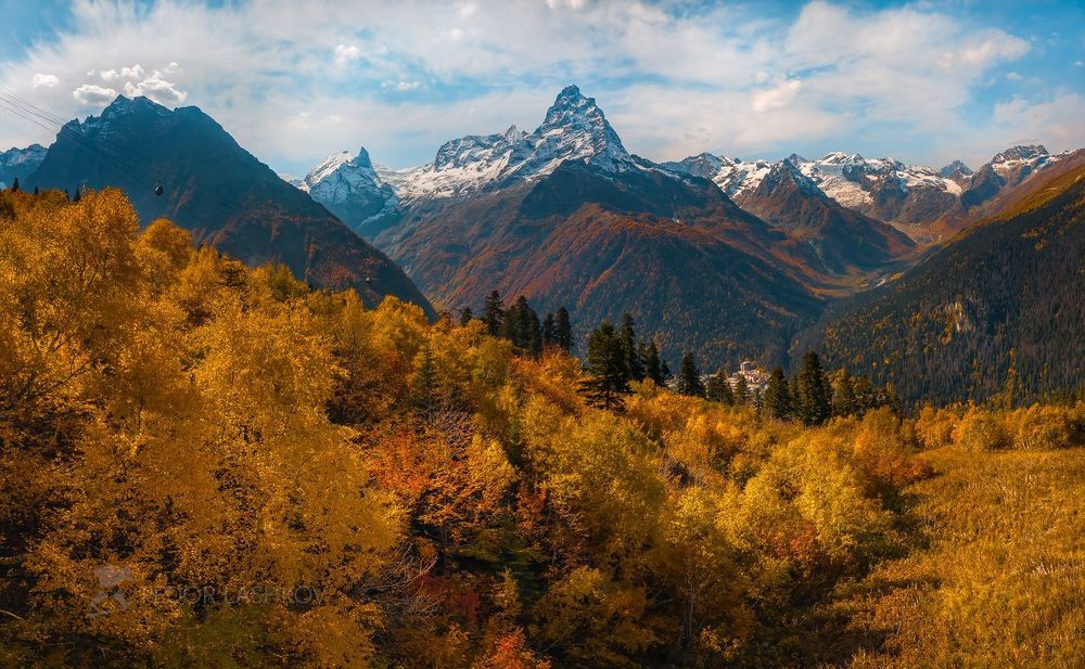 Осень в Домбае