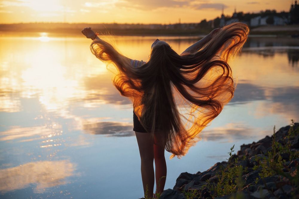 Flaming hair