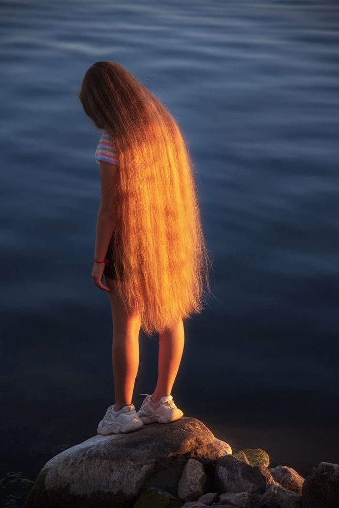 Flaming hair