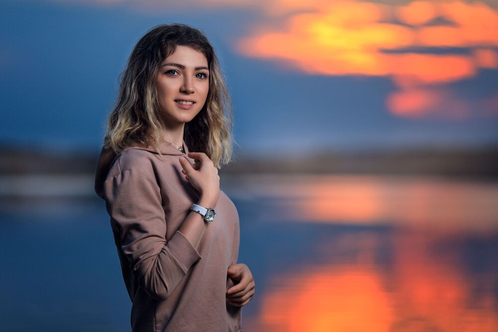 На закате