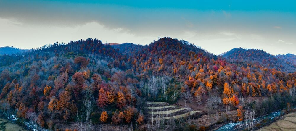 IRAN Gilan Province Aerial photography