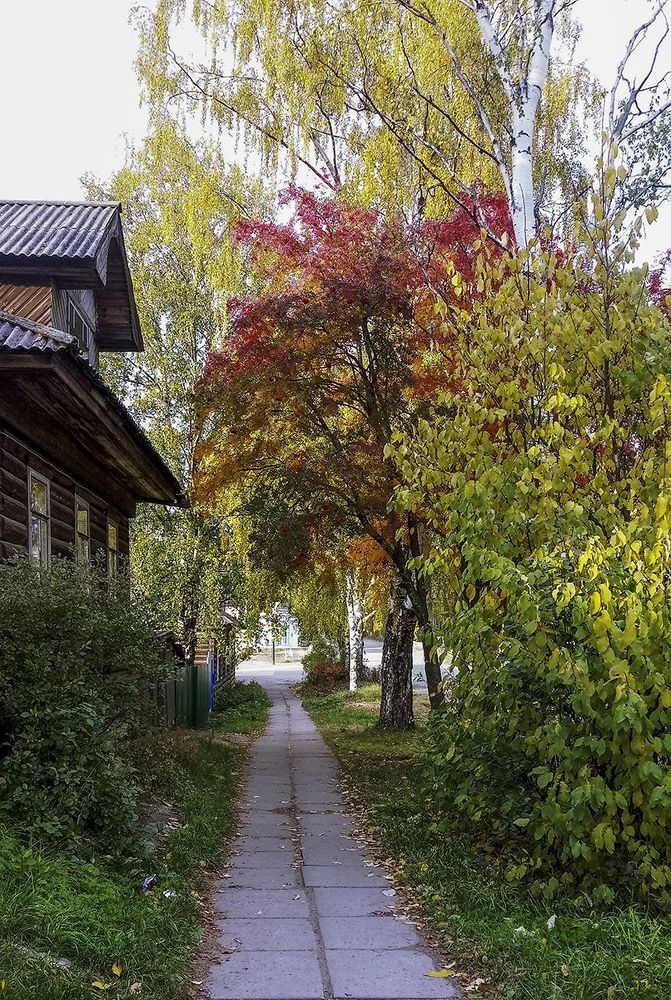 В городе Онега - красавица осень.