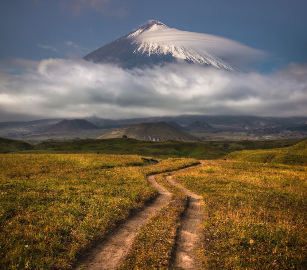 Вулкан Ключевская сопка.