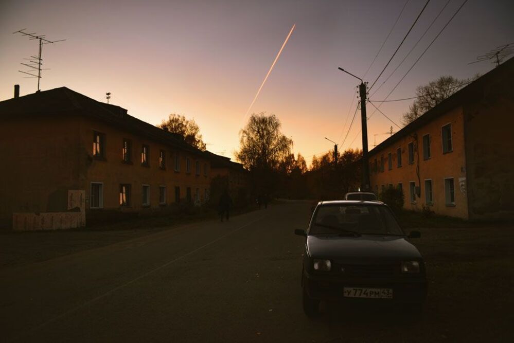 Полет на закате