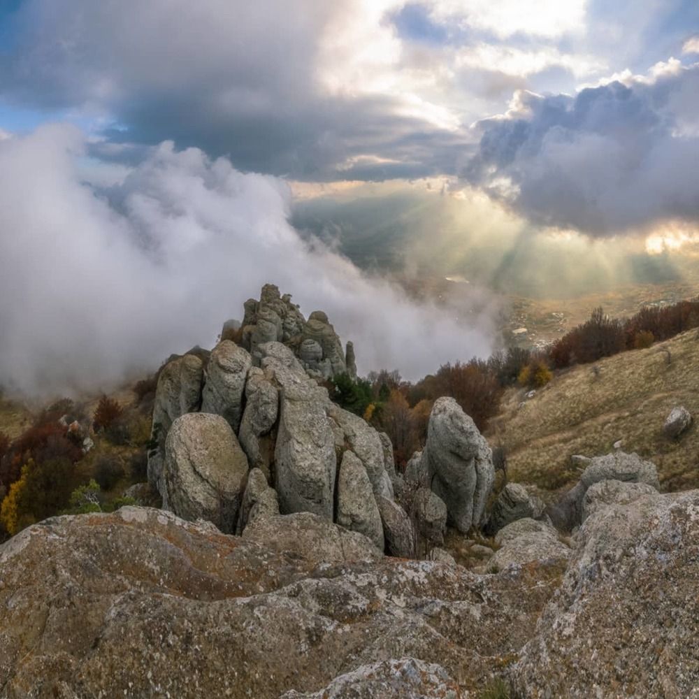 Крым. Вечер на горе Аленга.