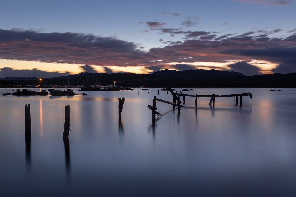 Sunrise long exposure in South Corsica