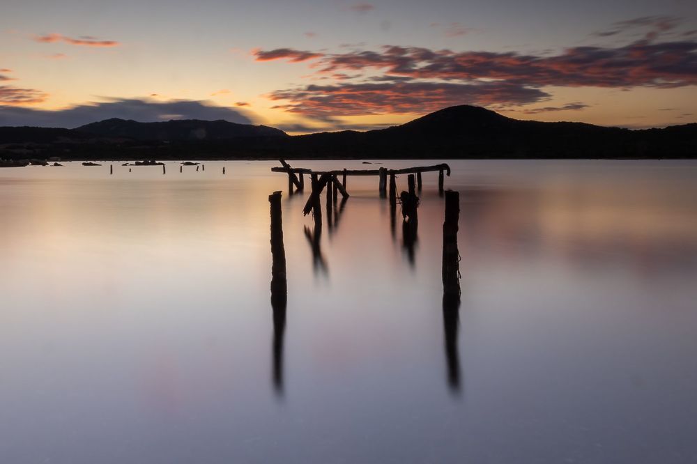 Sunrise long exposure in South Corsica