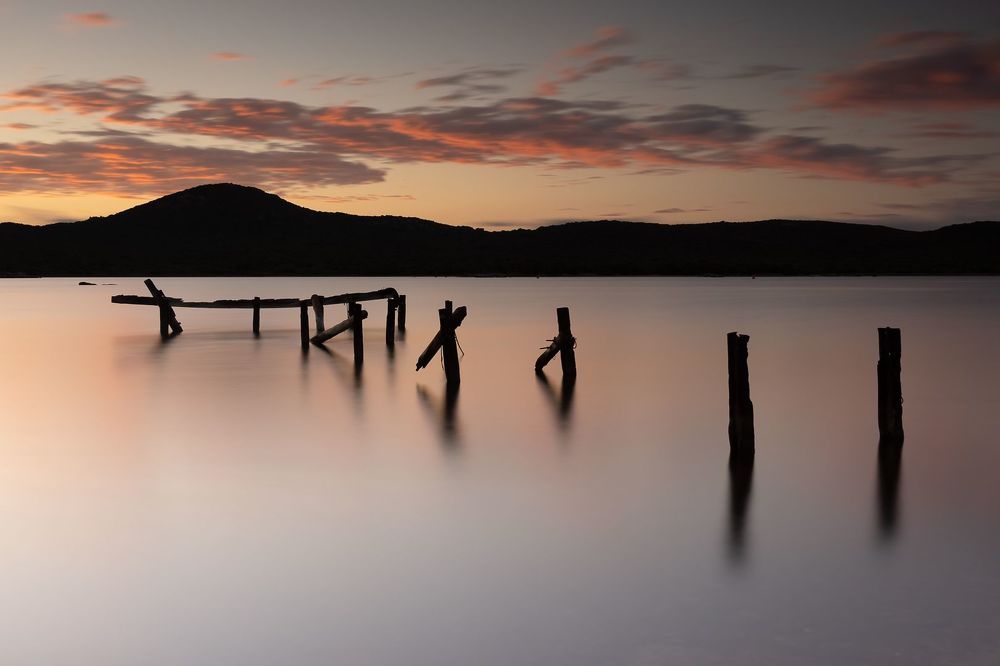 Sunrise long exposure in South Corsica