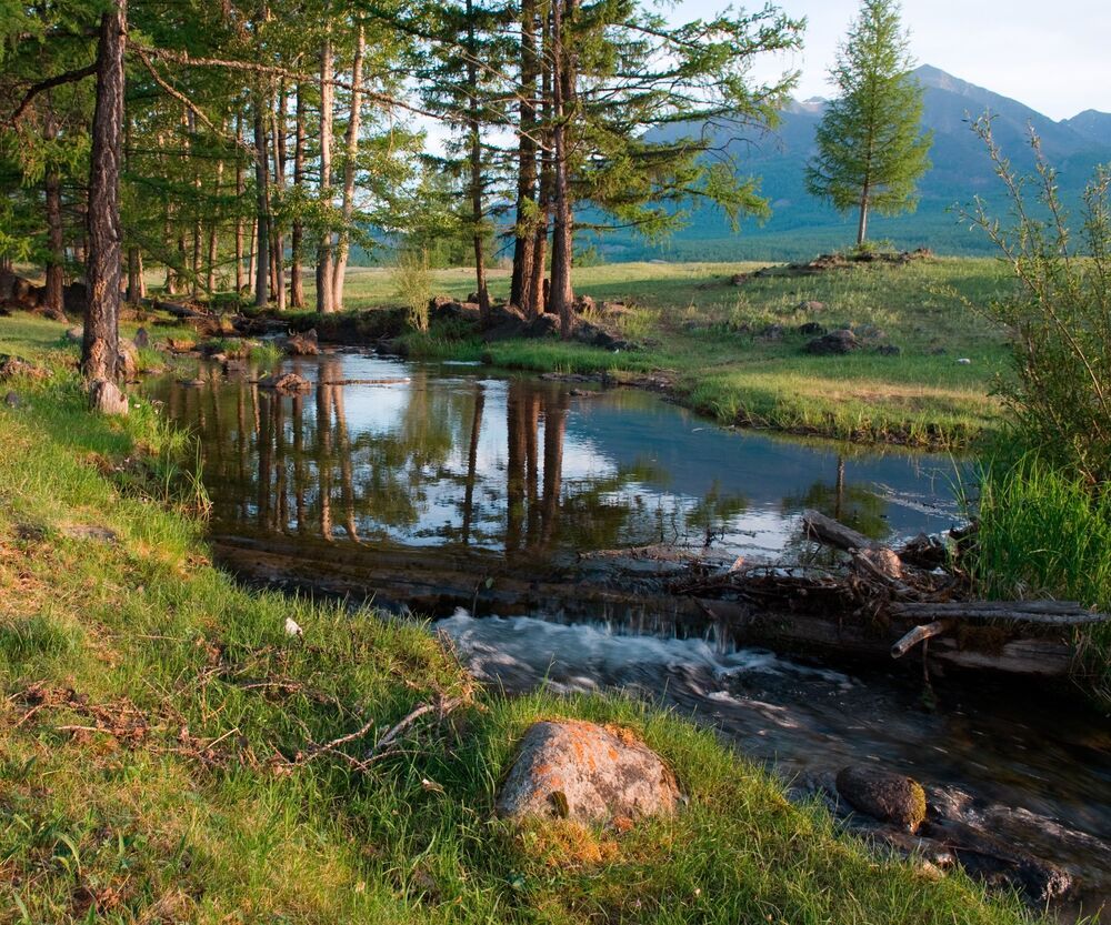У водопада Малый Жомболок