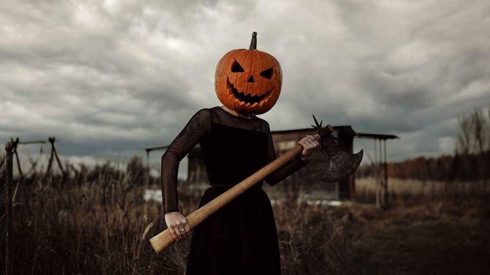 pumpkin-headed man