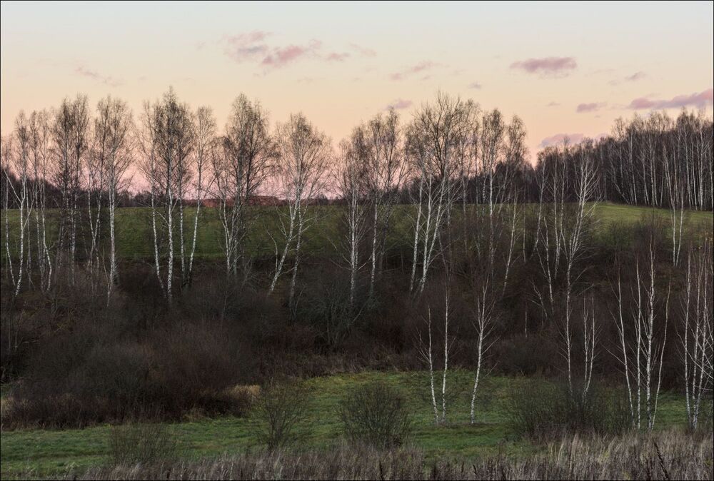 Поздняя осень. Начало сумерек.