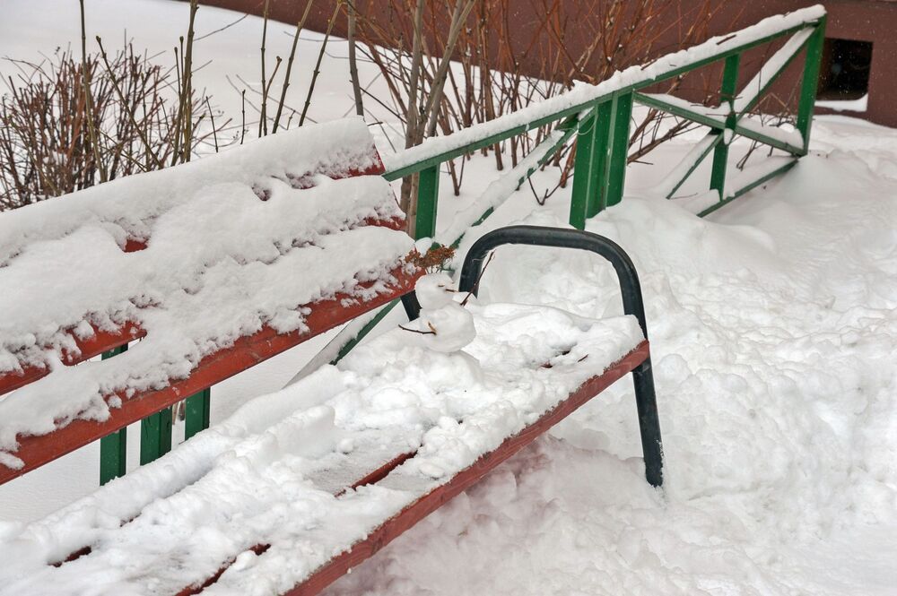 В городе снегопад