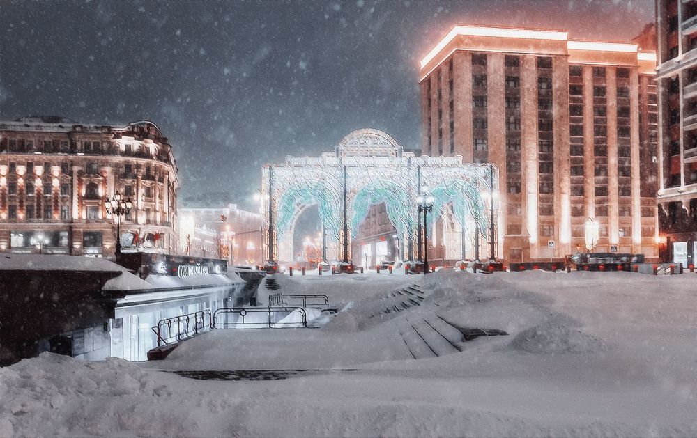 Москва, Манежная площадь.